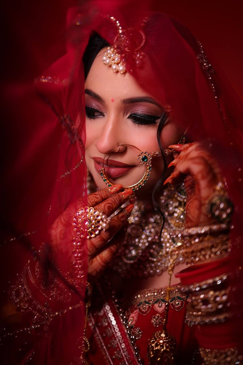 Traditional Indian Bridal Makeup by Ritika Verma in Delhi NCR