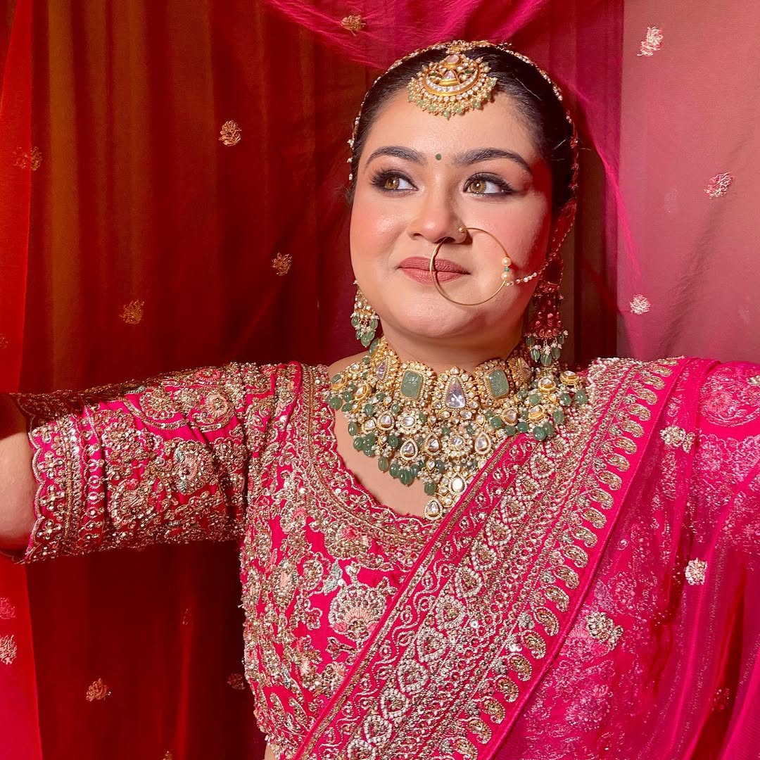 Destination bridal makeup Jaipur by Ritika Verma — regal full-glam look for lehenga
